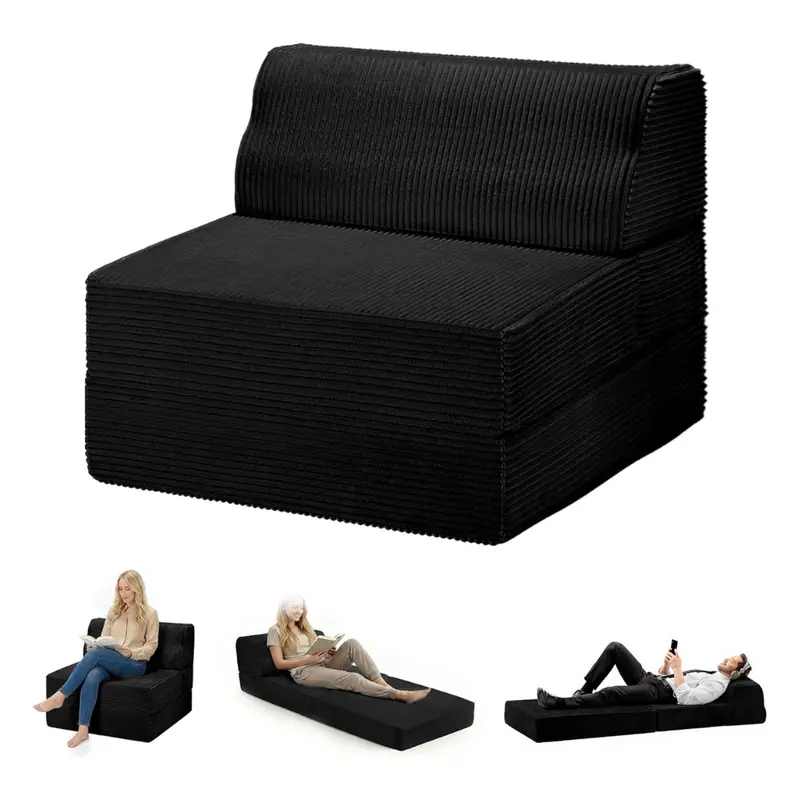 Memory Foam Folding Sofa Bed (Various) 1