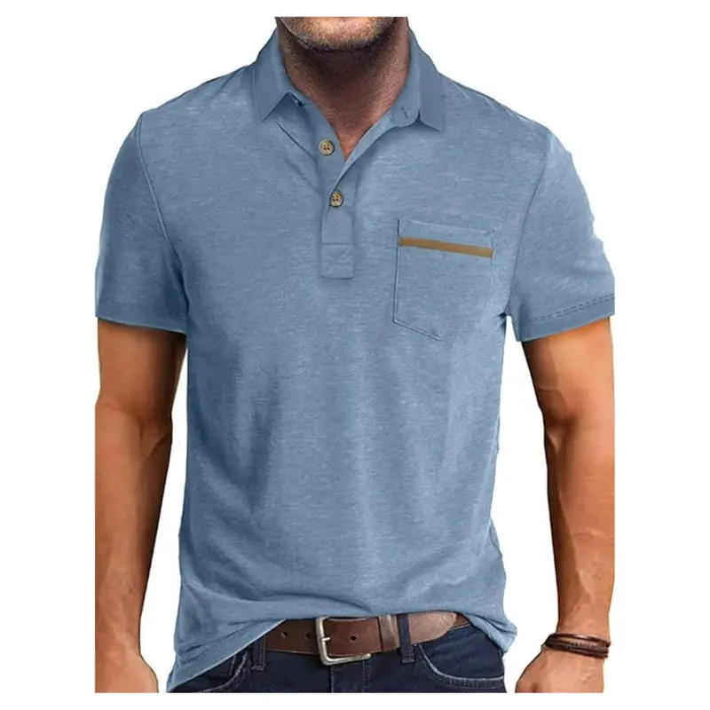 Men's Casual Short Sleeve Polo Shirt 1