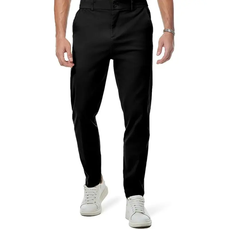 Men's Cotton Stretch Classic Fit Chino Golf Pants 1