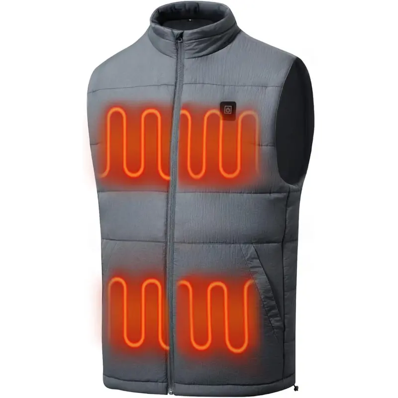 Men's Electric Water-Resistant Usb Rechargeable Heating Vests 1