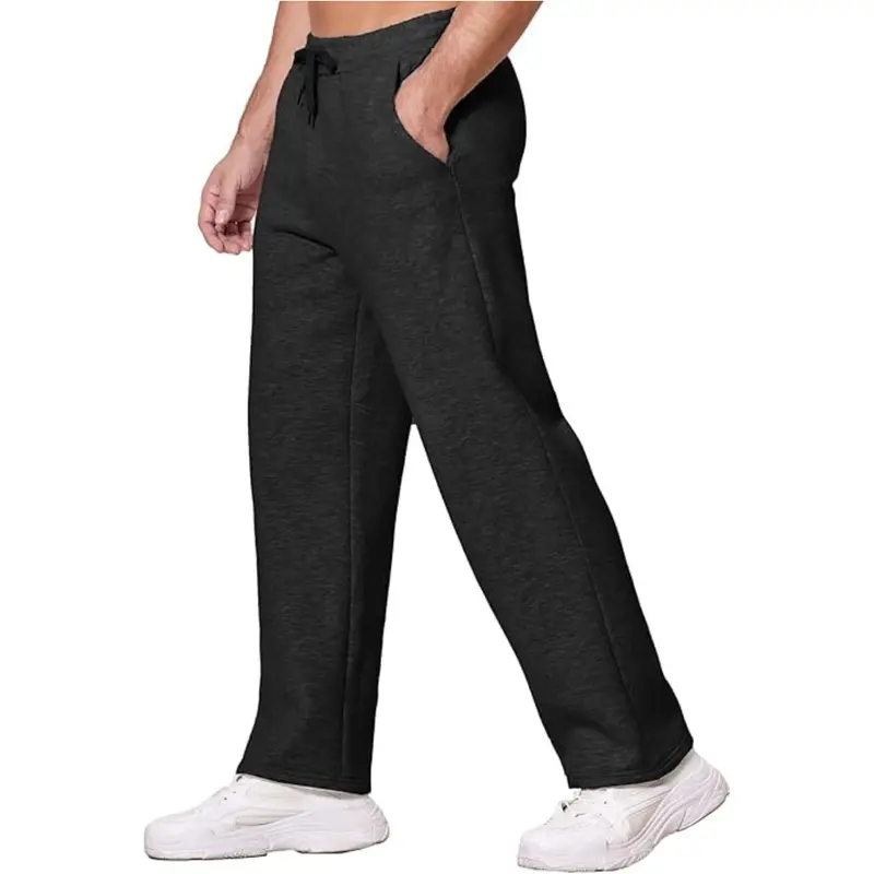 Men's Fleece Lined Sweatpants With Pockets 1