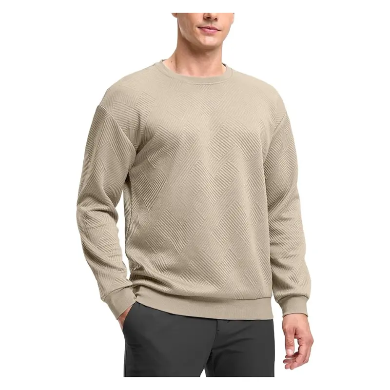 Men's Geometric Crewneck Long Sleeve Sweatshirt 1