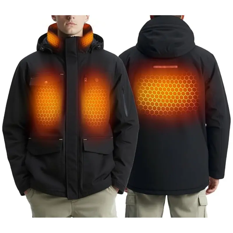 Men's Heated Jacket With Rechargeable Battery 1