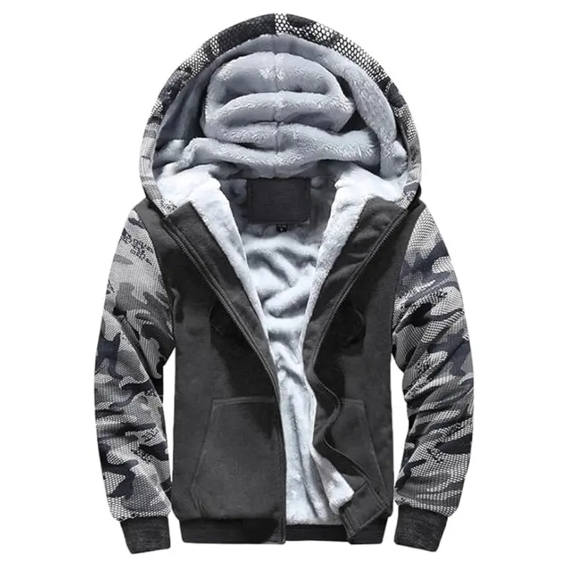 Men's Heavyweight Full Zip Up Fleece Warm Jackets (Various) 1