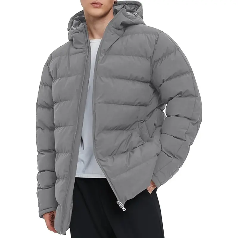 Men's Insulated Winter Waterproof Hooded Puffer Jacket 1