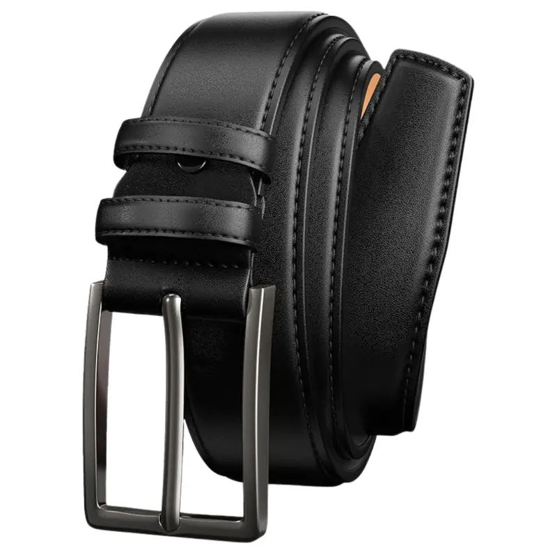 Men's Leather 1.38" Width Dress Casual Belt 1