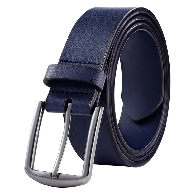 Men's Leather Dress Belt (Boston Blue, 30 Us) 1