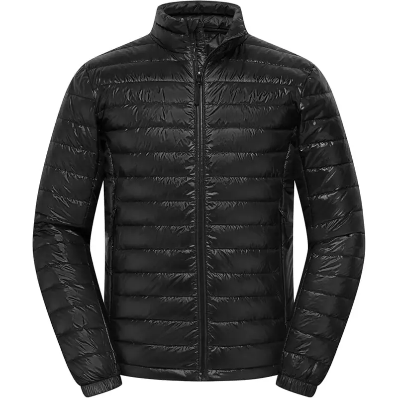 Men's Lightweight Puffer Winter Jacket Coat W/ Pockets 1