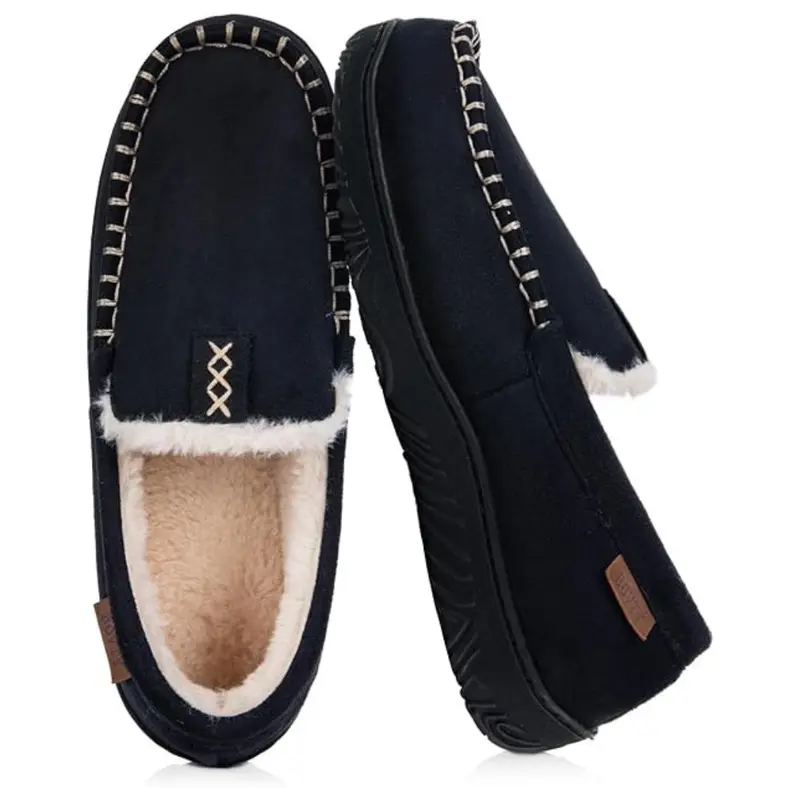 Men's Memory Foam Plush Moccasin Slip-On Loafers (3 Colors) 1