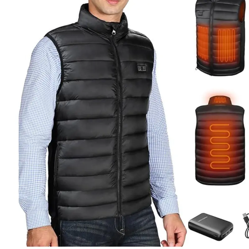 Men's Rechargeable Heated Vest With Battery 1