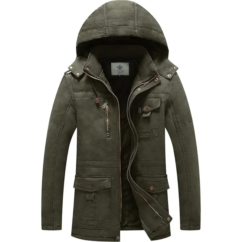 Men's Sherpa Lining Winter Jacket Coat 1