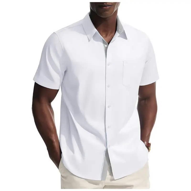 Men's Short Sleeve Dress Shirts 1