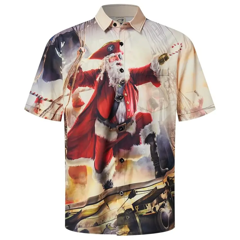 Men's Short Sleeves Coconut Printed Hawaiian Shirt 1