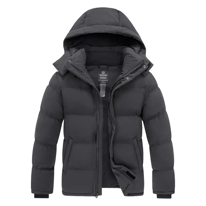 Men's Thicken Winter Windproof Down Jacket With Hood 1