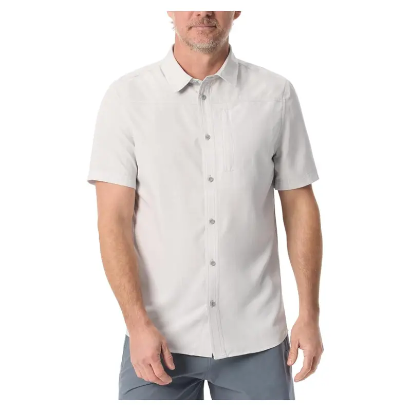 Men's Uv Protection Cationic Button Up Short Sleeve Shirt 1