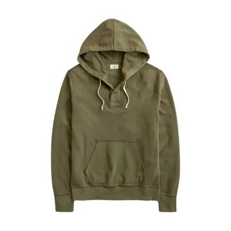 Men's Waffle Knit Cotton Hoodie 1