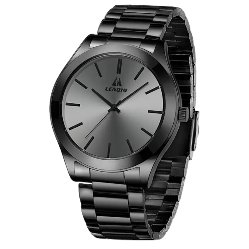 Men's Waterproof Stainless Steel Analog Quartz Watch (Various) 1