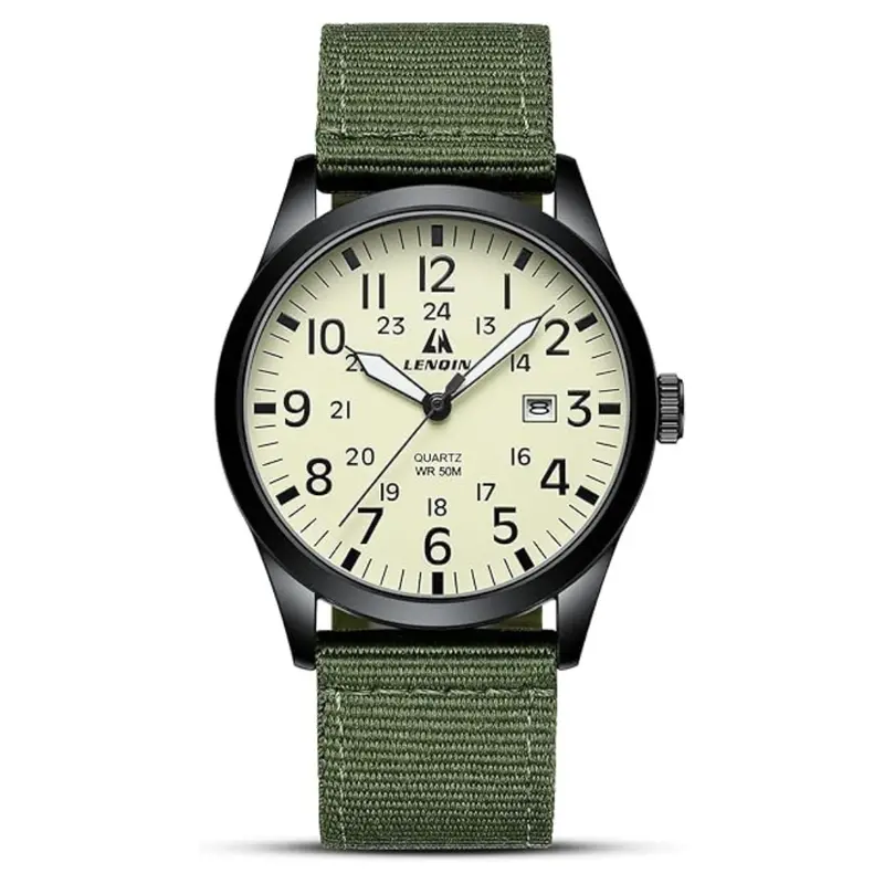 Men's Waterproof Stylish Analog Quartz Watch (Various) 1