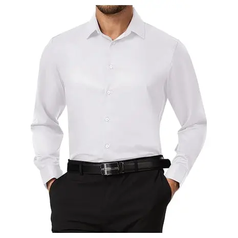 Men's White Dress Shirts 1