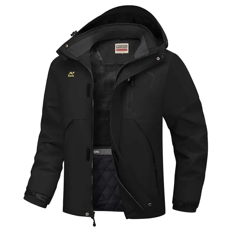Men's Windproof Winter Coats With Hood 1