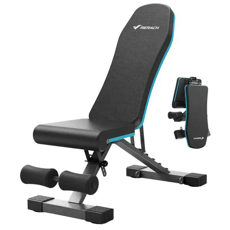 Merach Foldable Adjustable Weight Bench 1