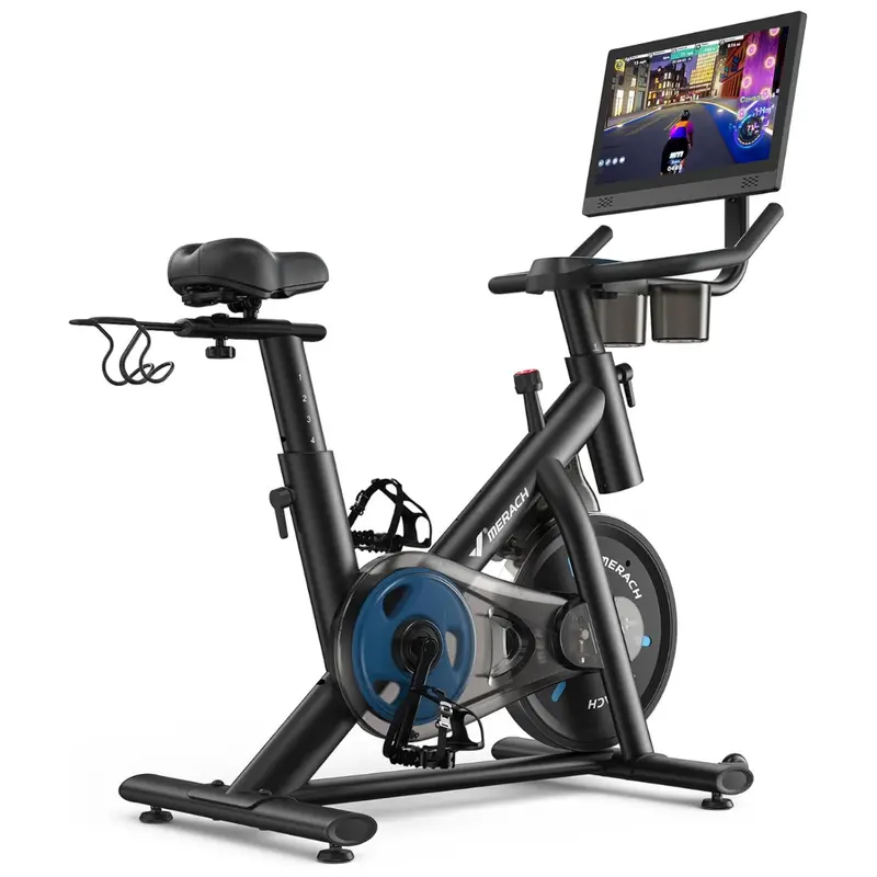 Merach Magnetic Exercise Bike With 15.6" Hd Display 1