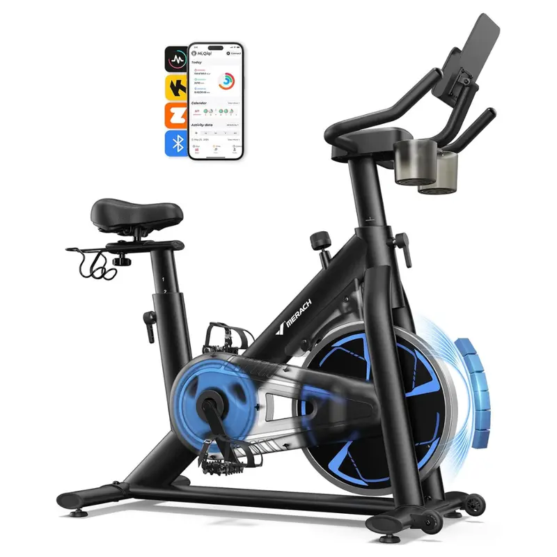 Merach Magnetic Exercise Bike With 330 Lb Weight Capacity 1