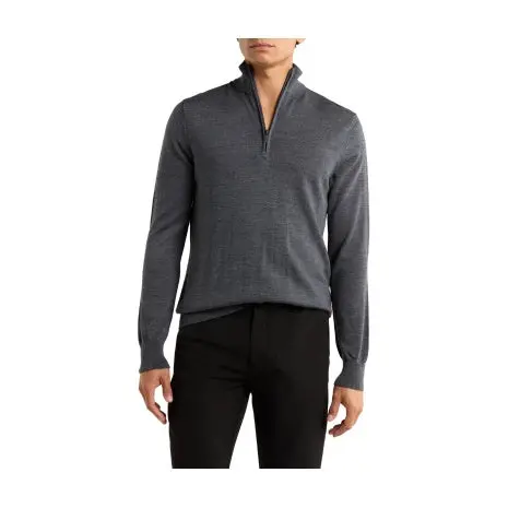 Merino Wool Half Zip Pullover 1