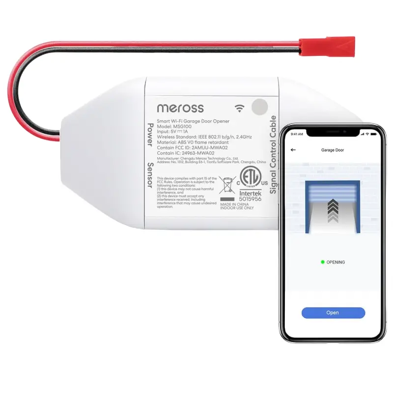 Meross Smart Wifi Garage Door Opener Remote W/ App Control 1