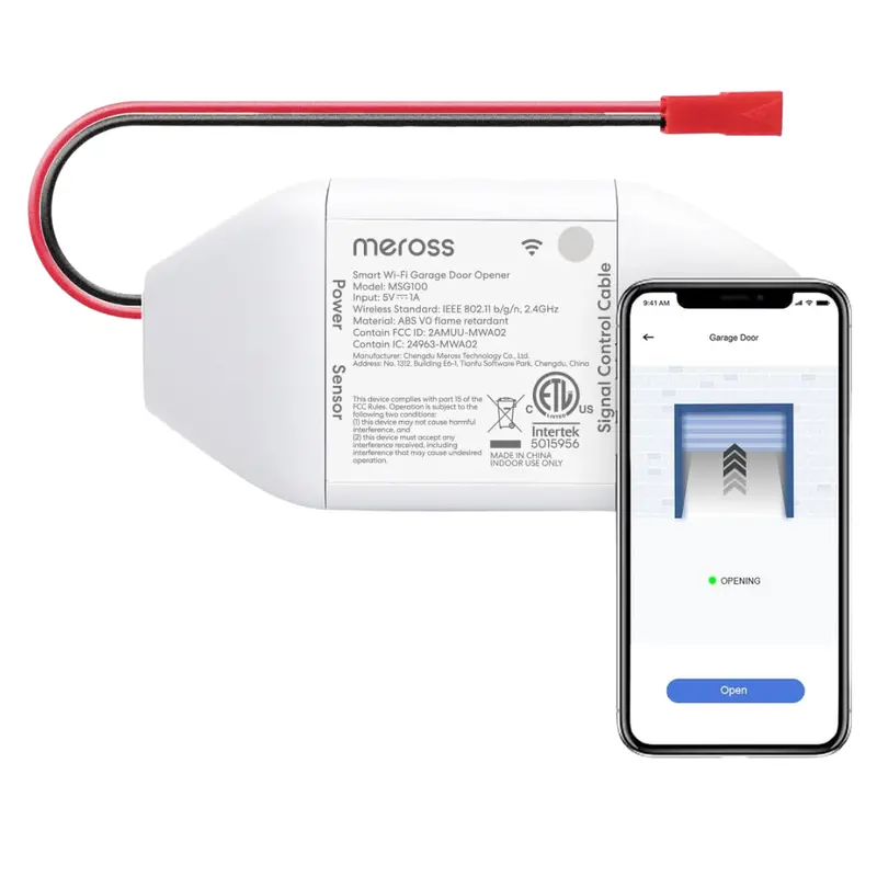 Meross Smart Wifi Garage Door Opener Remote W/ App Control 1