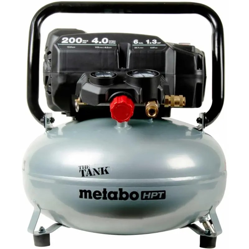 Metabo Hpt The Tank 6-Gallon Portable Electric 200 Psi Pancake Air Compressor 1
