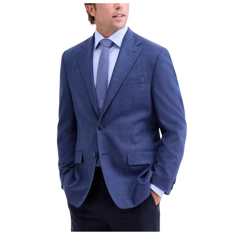 Michael Kors Men's Classic-Fit Stretch Blue Twill Sport Coat 1