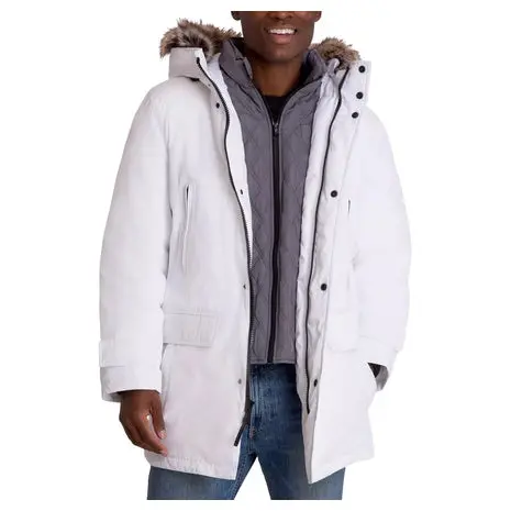 Michael Kors Men's Hooded Bib Snorkel Parka Coat 1