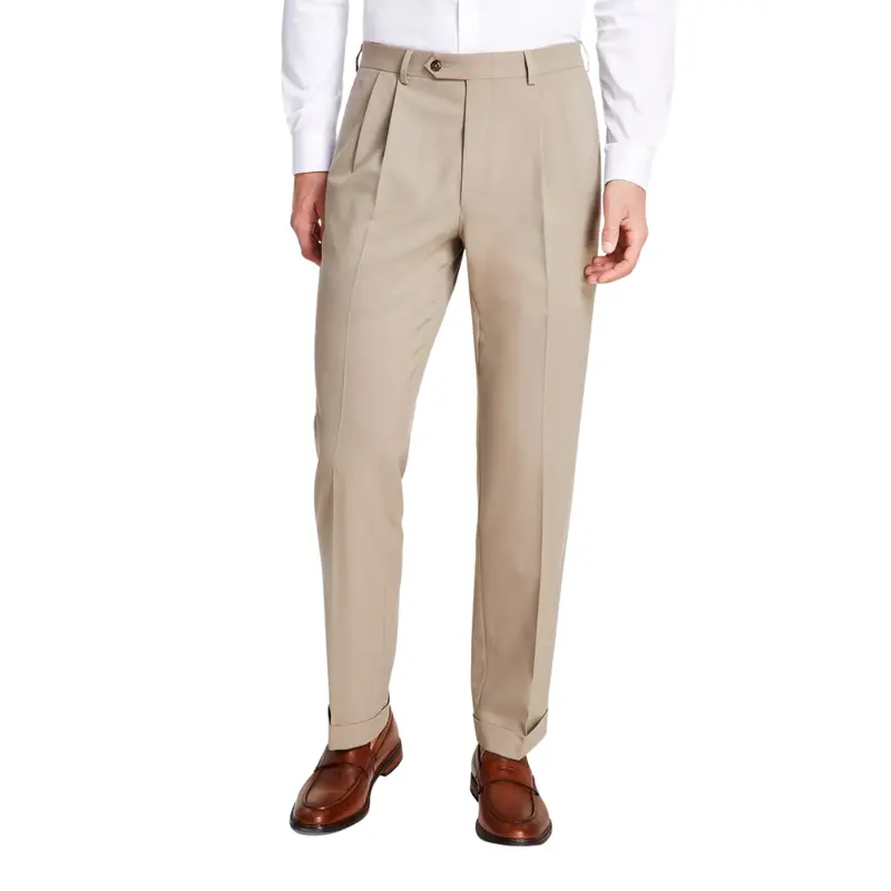Michael Kors Men's Pleated Solid Classic Fit Pants (Various) 1