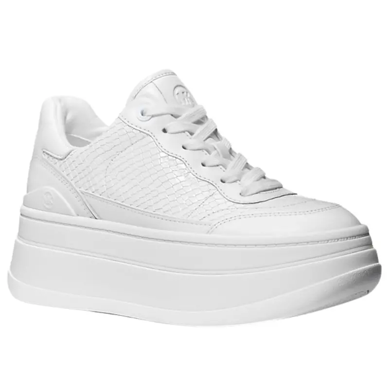 Michael Kors Women's Hayes Snake Embossed Platform Sneaker 1