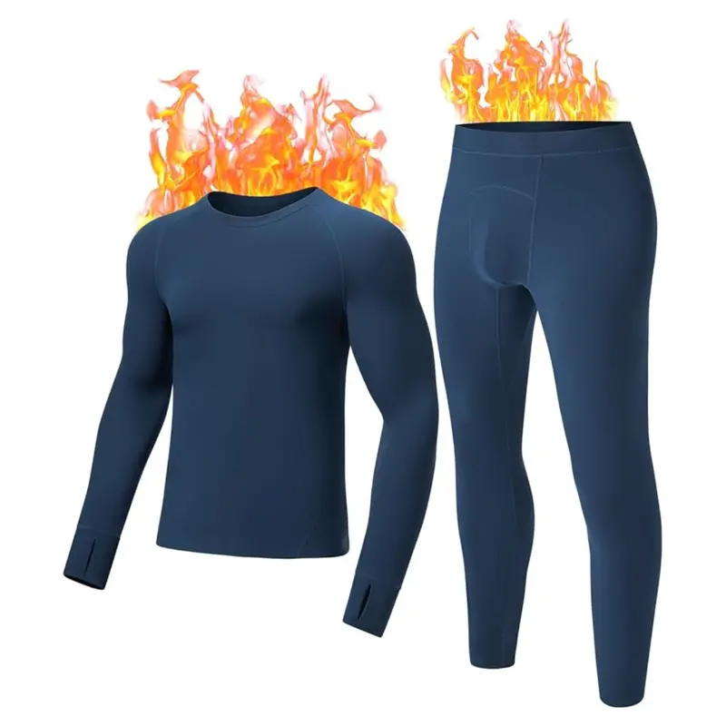 Micro-Fleece Thermal Underwear, Top & Bottom Set 1