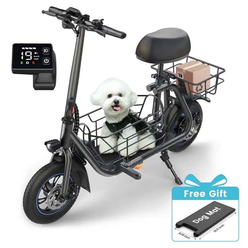 Mihover 550W Commuter Electric Scooter With Seat 1