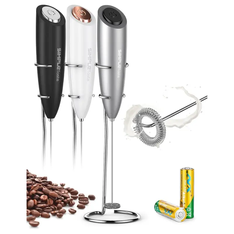 Milk Frother Handheld Battery Operated Electric Foam Maker 1