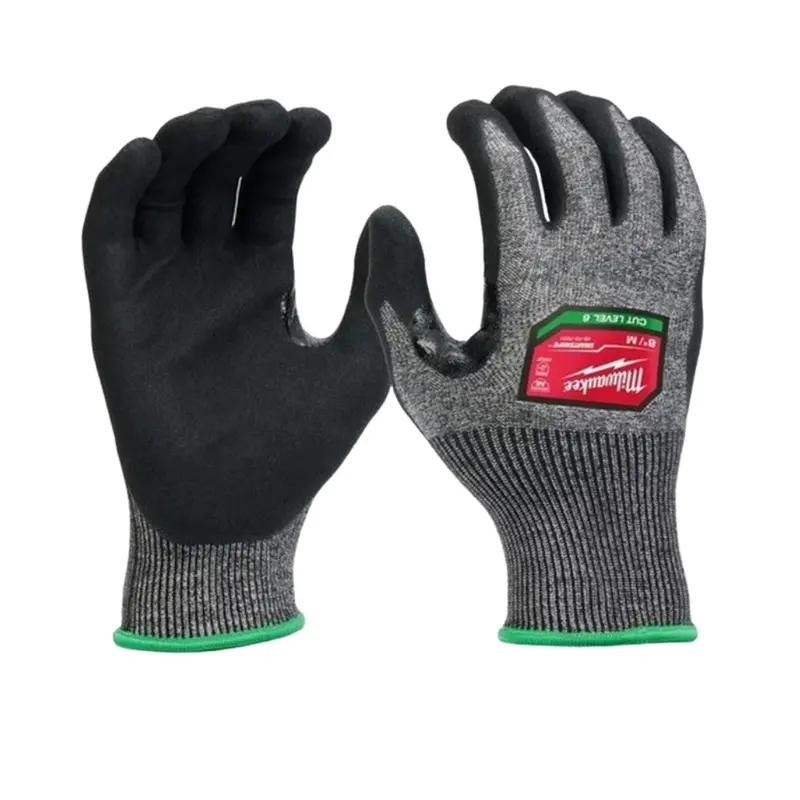 Milwaukee Cut Level 6 High-Dexterity Nitrile Dipped Gloves 1