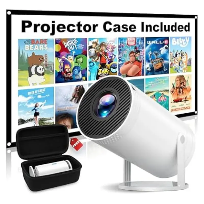 Mini 1080P Portable Projector With Carrying Case 1