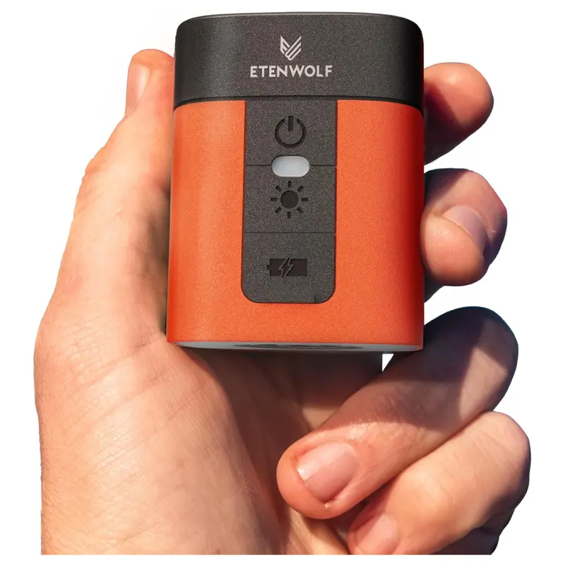 Mini Electric Air Pump W/ 2600 Mah Battery & Camping Light 1