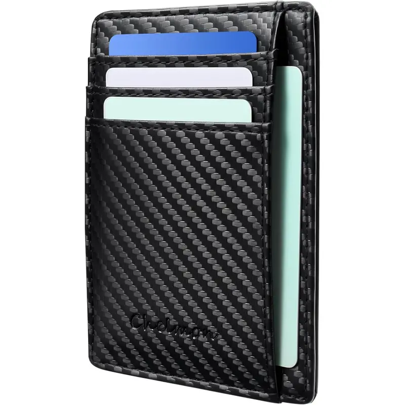 Minimalist Front Pocket Rfid Blocking Leather Slim Wallet 1