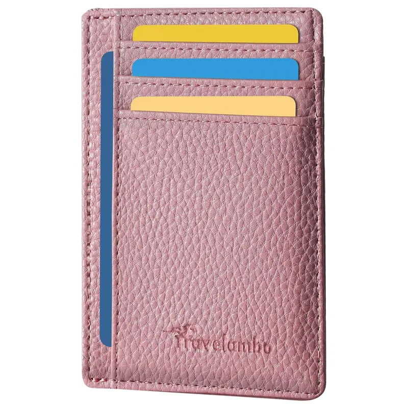 Minimalist Leather Rfid Blocking Slim Wallet (Various) 1