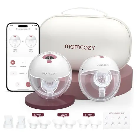 Momcozy M5 Wearable Breast Pump 2-Pack 1