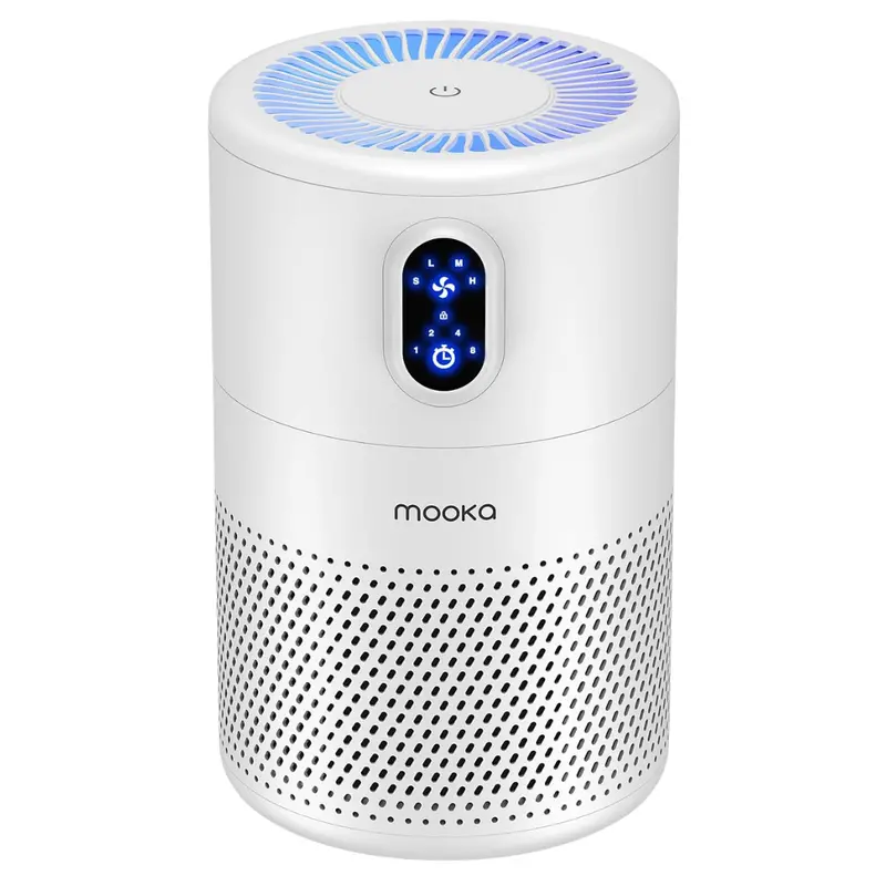 Mooka Up To 1076Ft H13 True Hepa Air Purifier With Night Light 1