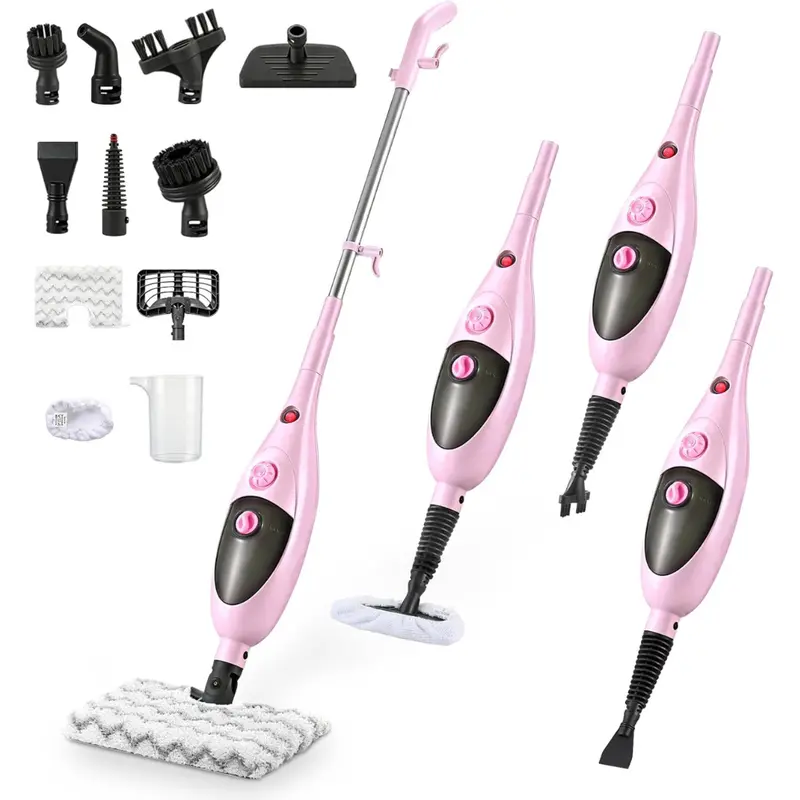 Moolan 12-In-1 Adjustable Steam Mop & Handheld Cleaner 1