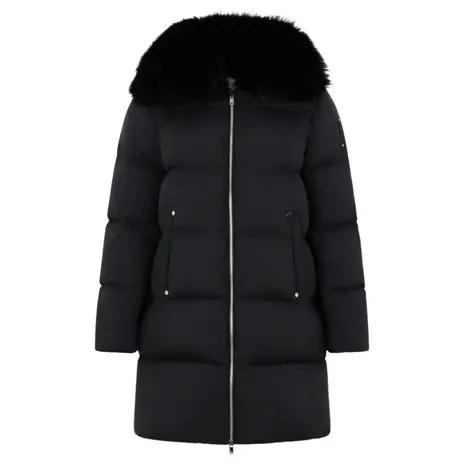 Moose Knuckles Women's Belle Dune Long Shearling Puffer 1