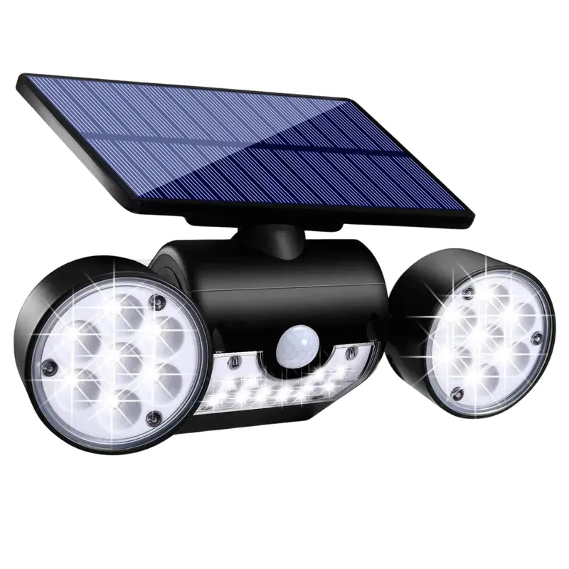 Motion Sensor Security Solar Dual Head Lights 1