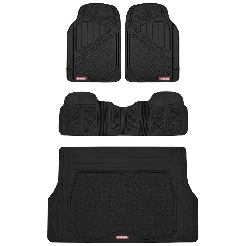 Motor Trend Flextough Performance All Weather Rubber Car Mats 1