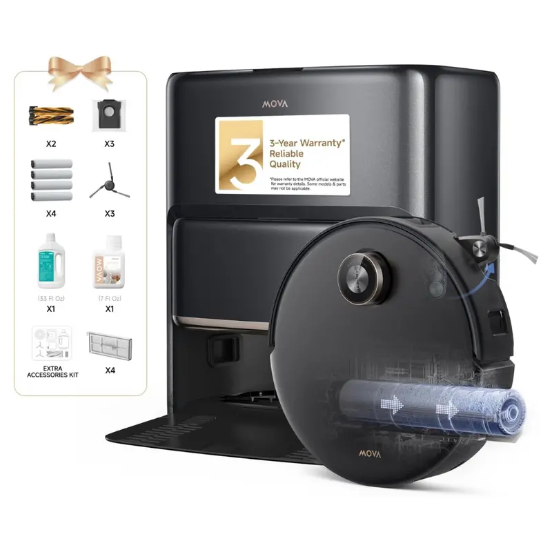 Mova Z60 Ultra Roller Complete 28,000Pa Suction Robot Vacuum And Mop 1